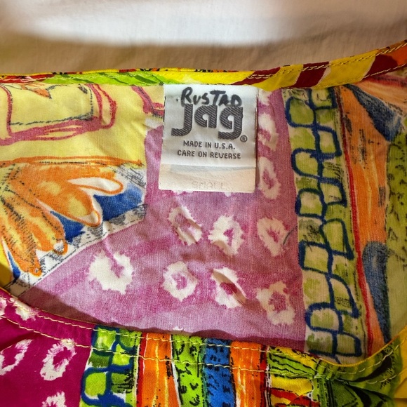 Colorful Patchwork Patterned Sun Dress - Picture 3 of 9